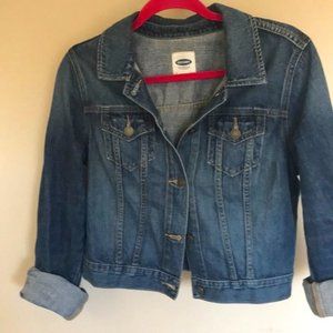 Old Navy Cropped Jean Jacket (M)